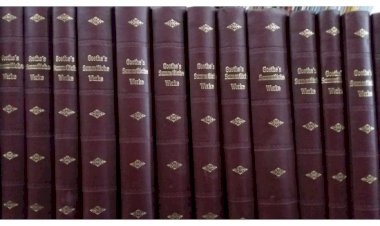 Compre aqui Coleção Goethe 18 Volumes - Primeira Edição de 1851 (Alemão Gótico)