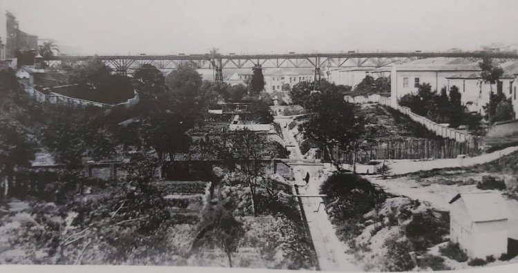 1903 - Vista do Viaduto do Chá em 1903 (São Paulo)