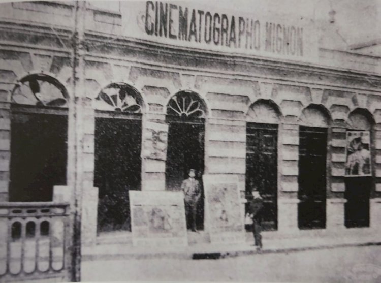 1908 - Cinematographo Mignon, um dos primeiros cinemas de São Paulo