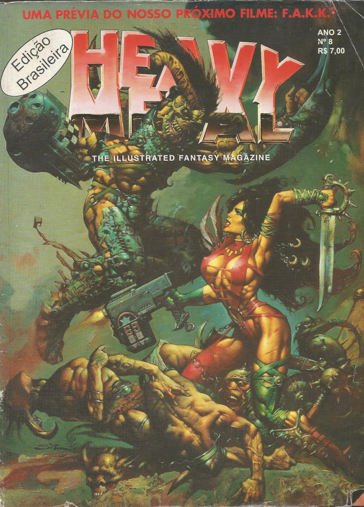 Compre aqui o Gibi - Heavy Metal Numero 8 Ano 2 - The Illustrated Fantasy Magazine