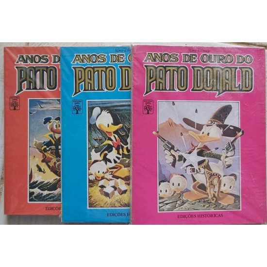 Compre aqui Anos de Ouro do Pato Donald, Walt Disney (3 Volumes)