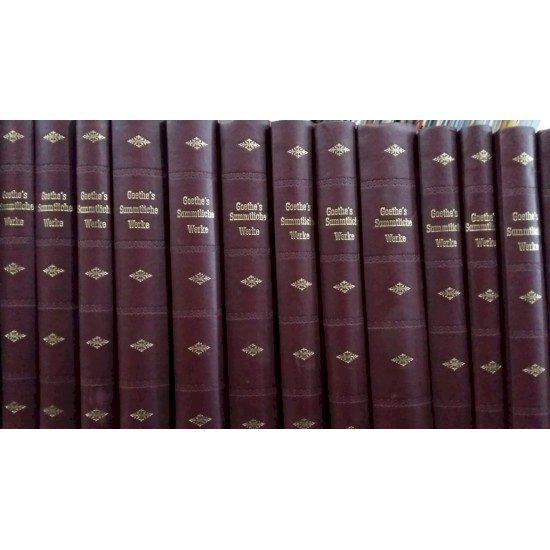 Compre aqui Coleção Goethe 18 Volumes - Primeira Edição de 1851 (Alemão Gótico)