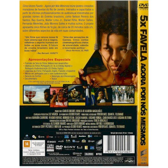 Compre aqui o Dvd 5x Favela Agora Por Nós Mesmos