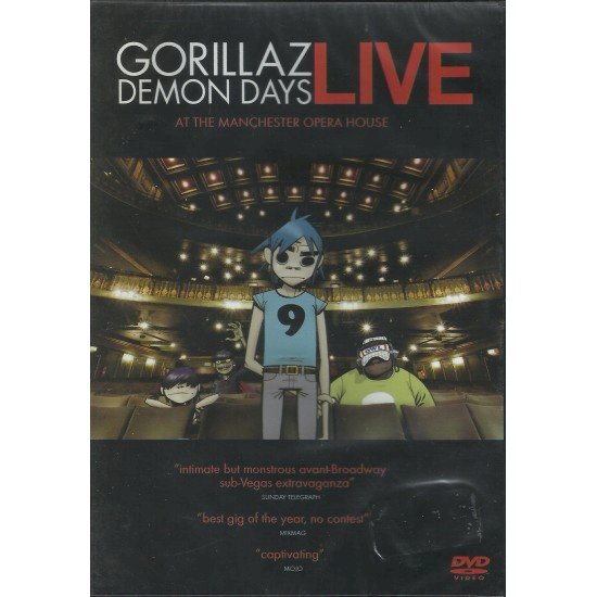 Compre aqui o Dvd Gorillaz Demon Days - Live At The Manchester Opera House