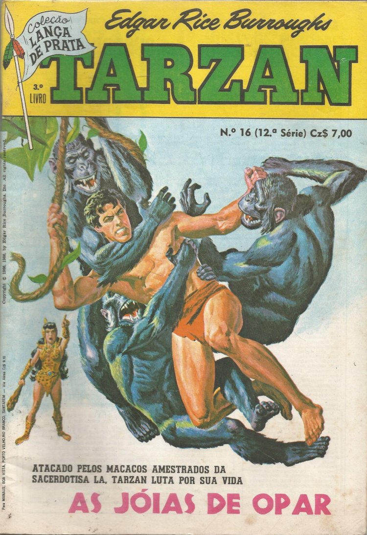 Compre aqui o Gibi Tarzan 12 As Jóias de Opar, Edgar Rice Burroughs