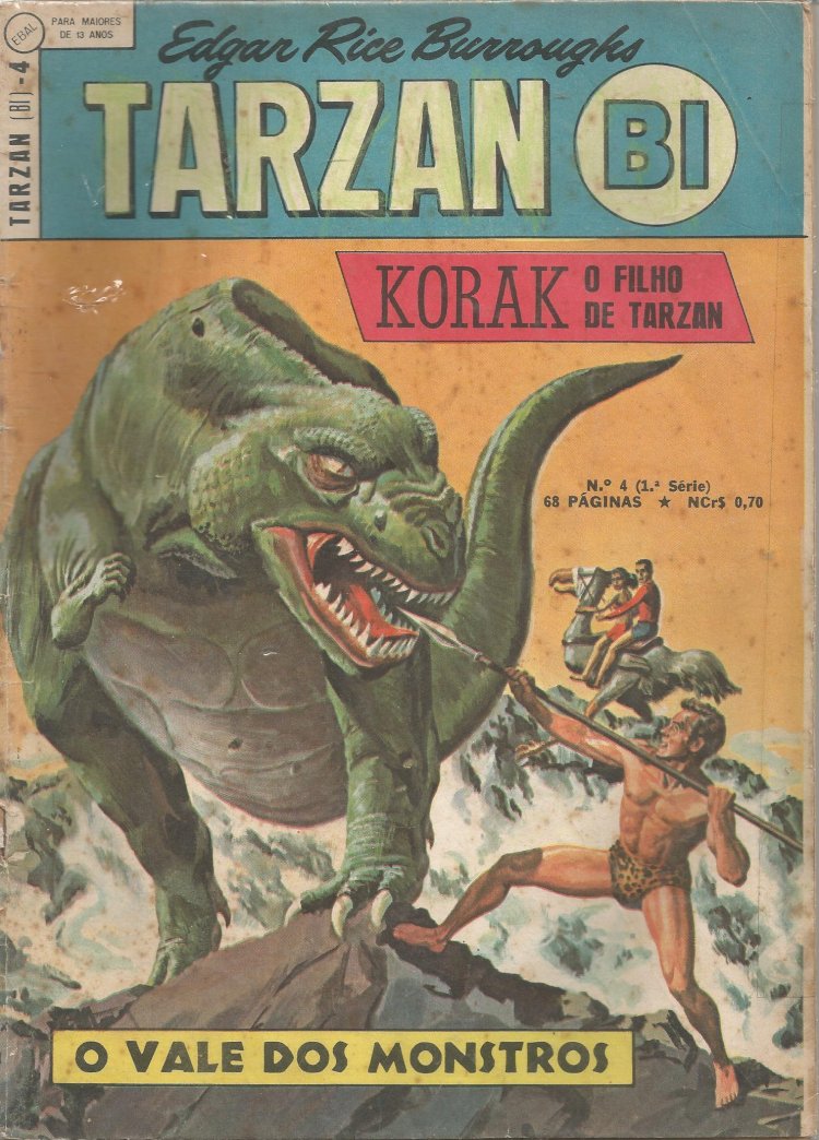 Compre aqui Tarzan Bi 4 Korak o Filho de Tarzan o Vale dos Monstros, Edgar Rice Burroughs