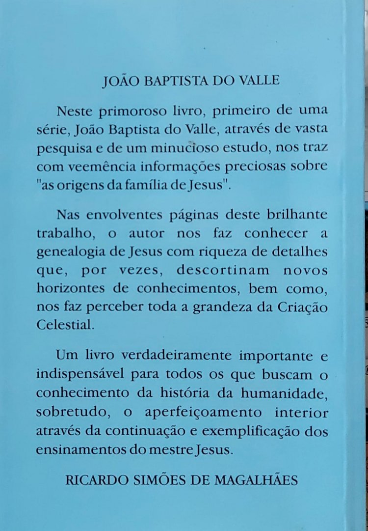 As Origens da Família de Jesus, João Baptista do Valle