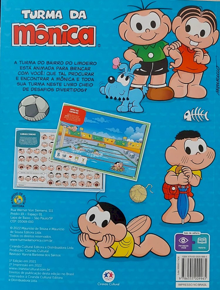 Procurar e Encontrar, Onde Está a Mônica?, Mauricio de Souza