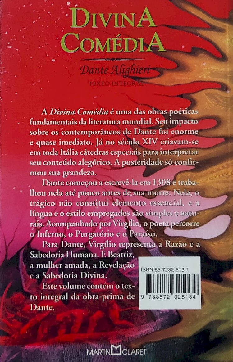 Divina Comédia, Dante Alighieri, Texto Integral, Editora Martin Claret