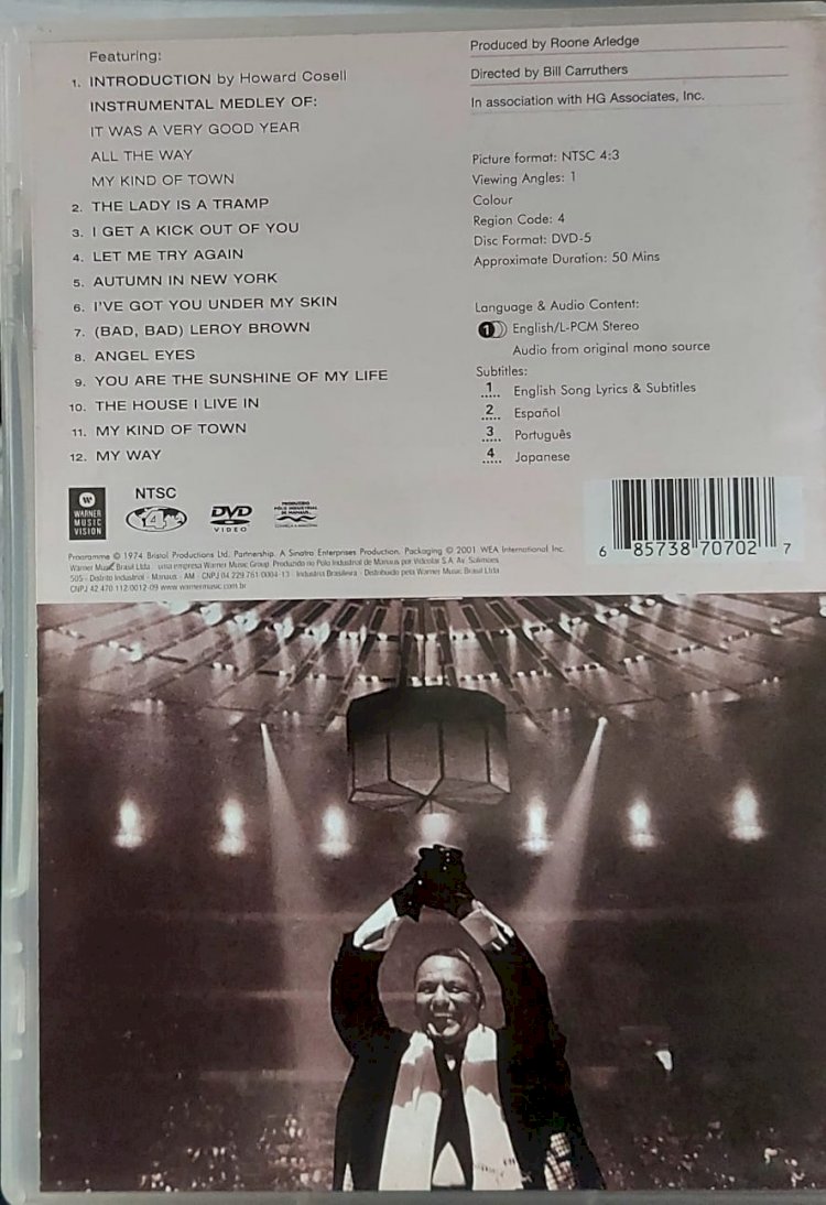 Dvd Frank Sinatra, The Man Event, Live From Madison Square Garden, Importado USA