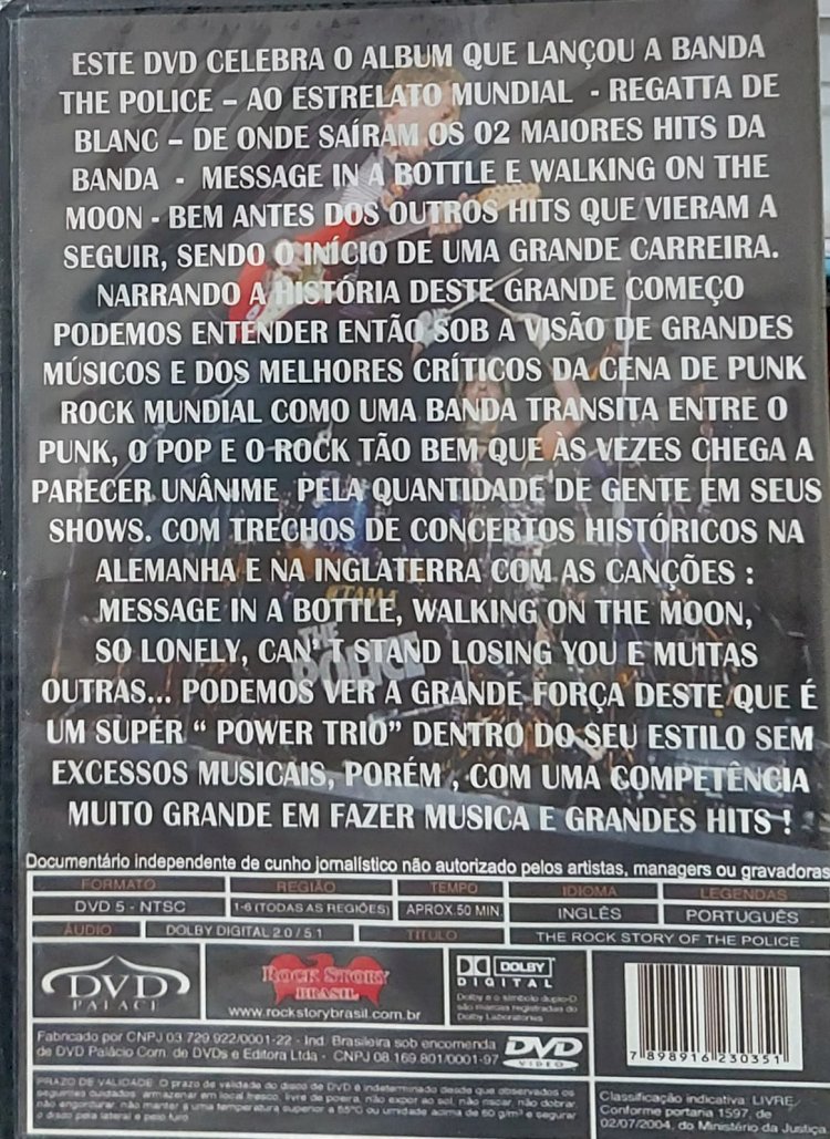 Dvd The Rock Story Of The Police - Lacrado
